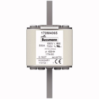 Предохранитель, 550 A, AC 690 В, 200 кА, DIN 1, 53x66x108 мм, aR, DIN, IEC Eaton FUSE 550A 690V