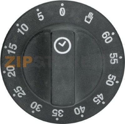 KNOB BLACK ø 60 mm 0-60&amp;#039; 
