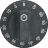 KNOB BLACK ø 60 mm 0-60'