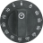 KNOB BLACK ø 60 mm 0-60&#039; - KNOB BLACK ø 60 mm 0-60&#039;