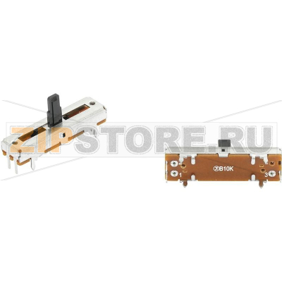 Потенциометр ползунковый 10 кОм, моно, 0.1 Вт, линейный, 1 шт TRU Components F2005N 