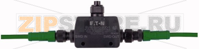 T-Connector SWD, модуль ввода/вывода IP69K, 24 В пост. тока, M12 Eaton EU1E-SWD-2DD 