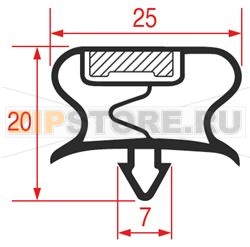 УПЛОТНИТЕЛЬ ВСТАВНОЙ 1058 - 2600 ММ 