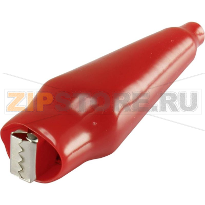 Щуп-зажим, тип: крокодил, красный, длина: 65 мм, 1 шт TRU Components 1386720 