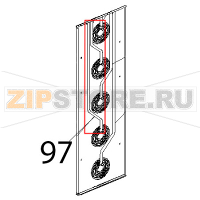 Tubo int. umidita&#039; SX, Ø: 16x1 Unox XBC 905 Tubo int. umidita' SX, Ø: 16x1 Unox XBC 905Запчасть на деталировке под номером: 97
