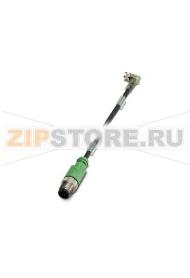 Кабель для датчика / исполнительного элемента Phoenix Contact SAC-3P-MS/2,0-170/M 8FR-2L SCO 3-полюсн., PUR без галогенов, темно-серый RAL 7021, Штекеры прямое M12-SPEEDCON, А-кодирование, к Гнездо угловой M8, с помощью 2 светодиодных индикатора, Длина кабеля: 3 м.Минимальный заказ: 1 шт.Упаковка: 1 шт.