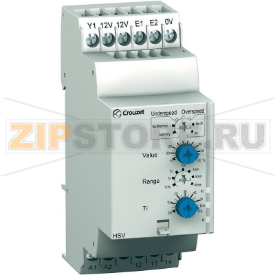 Реле контроля скорости 24 В/AC/DC, 240 В/AC/DC, 1 шт Crouzet HSV 