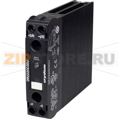 Контактор полупроводниковый 30 А, 200 В/DC, 1 шт Crydom DR2220D30U 