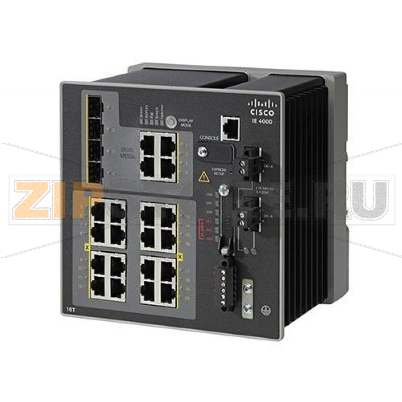 Коммутатор 16x10/100 Мб, 4xGE, LAN Base Cisco IE-4000-16T4G-E 
