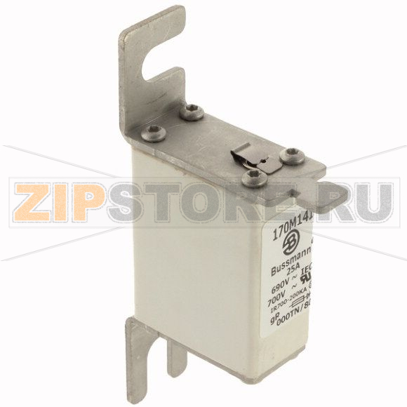 Предохранитель, 25 A, AC 690 В, 200 кА, DIN 000, 21x40x100 мм, gR, DIN, IEC Т Eaton FUSE 25A 690V 000TN/80 GR UC 