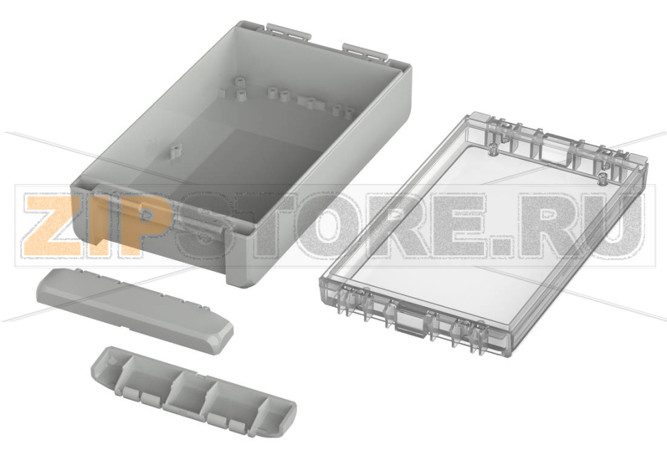Корпус, 231x125x60 мм, поликарбонат UL 94 V0, прозрачная крышка Bopla B 221306 PC-V0-G 7035 