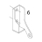 Left hinge T-C. Fagor AD-48