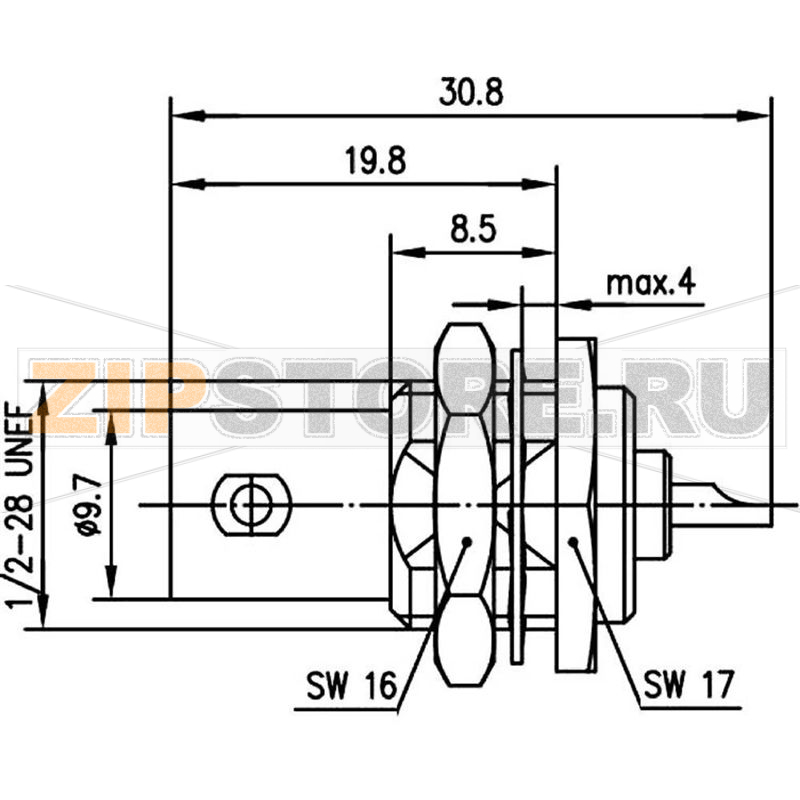 Разъем BNC, 50 Ом, 1 шт Telegärtner J01001A1225 