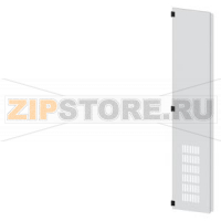 SIVACON, door half, left, with ventilation openings, IP20, H: 2200 mm, W: 400 mm, RAL 7035, Protection class 1 Siemens 8MF1240-2UT25-1BA2