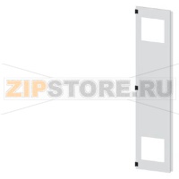 SIVACON, door half, left, with cutout for filter fan, with ventilation openings H: 2200 mm, W: 450 mm, RAL 7035, Protection class 1 Siemens 8MF1270-2UT25-3BA2