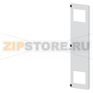 SIVACON, door half, left, with cutout for filter fan, with ventilation openings H: 2200 mm, W: 450 mm, RAL 7035, Protection class 1 Siemens 8MF1270-2UT25-3BA2 