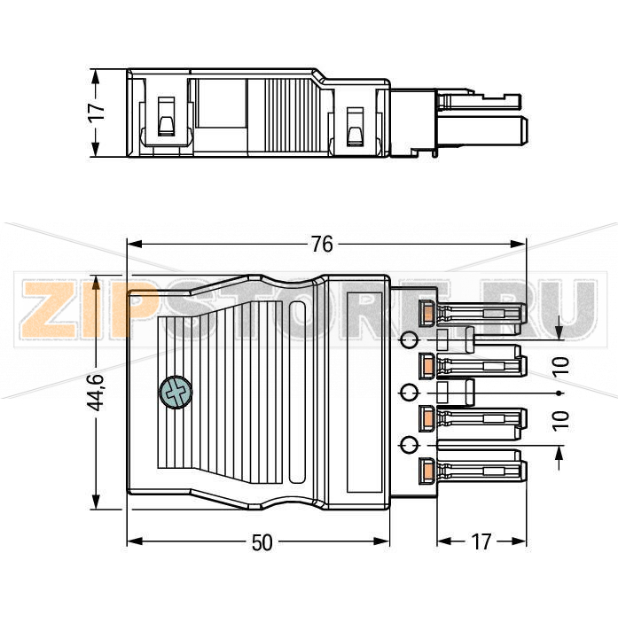 Разъем; с корпусом разгрузки натяжения; 4-пол.; Код. A; 4,00 mm; белые Wago 770-124 Set: Socket 770-224 and strain relief housing 770-514Protected against mismating and maintenance-freePush-in CAGE CLAMP® spring pressure connection technology allows solid conductors to be simply pushed into a unitTwo-wire connection per pole for loops or bridgesAdditional variable coding is possible...