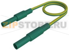 Провод тестовый 0.5 м, зеленый, желтый Hirschmann MAL S GG-B 50/2,5 GREEN YELLOW 