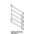 Right/left stainless steel lateral grid 5 trays GN 1/1 Unox XVC 304