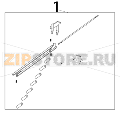 Kit segmented roller LH Zebra 170PAX4 Kit segmented roller LH Zebra 170PAX4Запчасть на деталировке под номером: 1