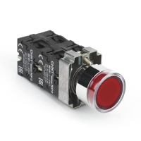 Кнопка управления 230 В, 1НО, IP40, красная Chint NP2-BW3461