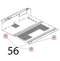 Piedino M10, D=35, H=20 nero opaco Unox XV 203G