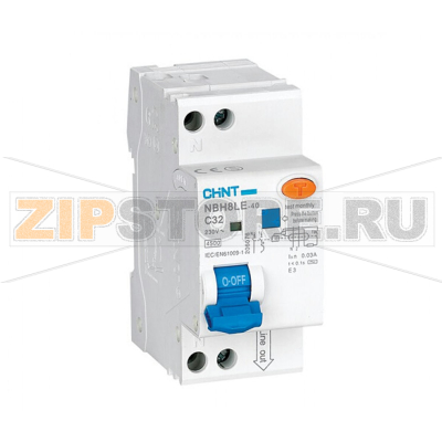 Дифавтомат 10 А, 30 мА, 4.5 кА Chint NBH8LE-40 
