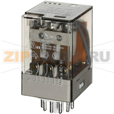 Реле электромагнитное 12 V (AC), 10 А Finder 60.13.8.012.0040 