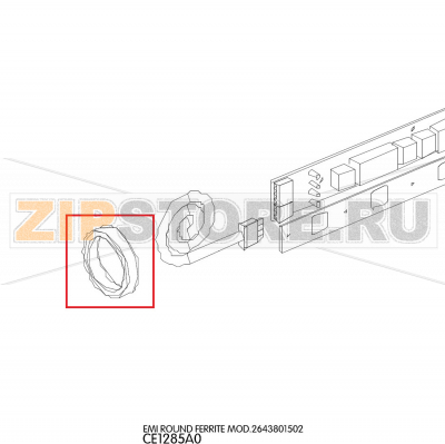 Emi round ferrite MOD.2643801502 Unox XVC 105 Emi round ferrite MOD.2643801502 Unox XVC 105Запчасть на деталировке под номером: 14Название запчасти на английском языке: Emi round ferrite MOD.2643801502 Unox XVC 105