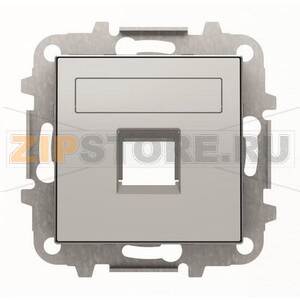 Накладка для одного суппорта/разъёма, серебристый алюминий ABB 2CLA851810A1301 