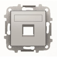 Накладка для одного суппорта/разъёма, серебристый алюминий ABB 2CLA851810A1301