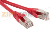 Hyperline PC-LPM-STP-RJ45-RJ45-C5e-5M-LSZH-RD Патч-корд F/UTP, экранированный, Cat.5е, LSZH, 5 м, красный
