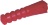 RED PLASTIC PLUG ø 8 mm - 100 PCS