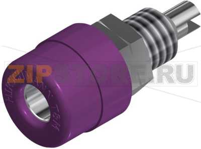 Разъем 4 мм, 32 A, 30 В, фиолетовый Hirschmann BIL 20 VIOLETT / VIOLET 