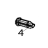 Kit spindle for lower cassette Zebra ZXP 8