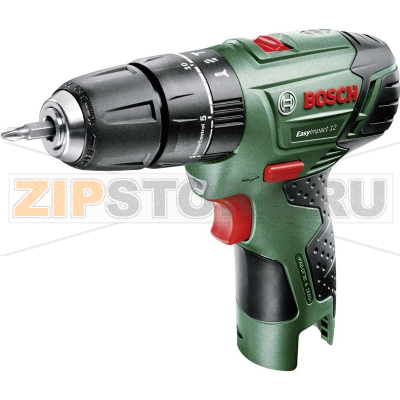 Шуруповерт аккумуляторный 12 В, Li-Ion, без аккумулятора Bosch EasyImpact 12 