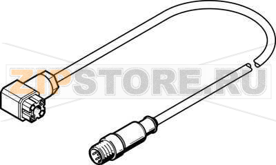 Кабель соединительный 0.3 м Festo NEBC-P1W4-K-0.3-N-M12G5 