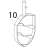 Flat beater stainless st. acid-res Bear Varimixer AR80 VL-1S
