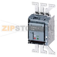 draw-out molded case circuit breaker with guide frame and PSS frame 1600; with RTC and 4AUX trip alarm switch S24; Icu "M" Icu=55kA @ 415V, 3-pole ETU350, LSI, In=800A rotary coding switch Ir=320...800A Isd=1...10xIn, Ii=1.5...15xIn N conductor protec. ad