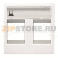 Накладка для двух суппортов/разъёмов, альпийский белый ABB 2CLA221820N1101
