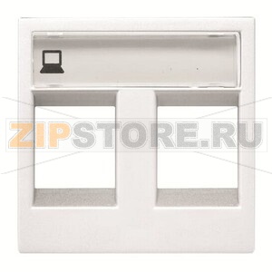 Накладка для двух суппортов/разъёмов, альпийский белый ABB 2CLA221820N1101 
