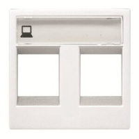 Накладка для двух суппортов/разъёмов, альпийский белый ABB 2CLA221820N1101