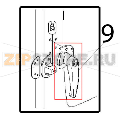 Wedge lock Angelo Po FM611E1 Wedge lock Angelo Po FM611E1Запчасть на деталировке под номером: 9