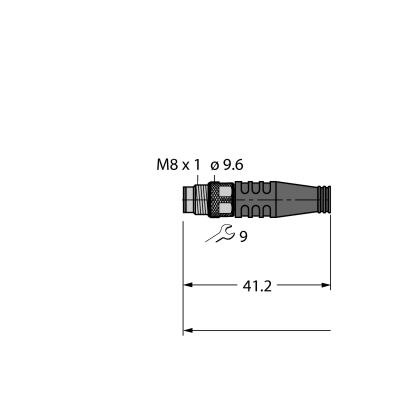 Кабель PVC Turck PSG3M-0.8-PSG3M/TEL 