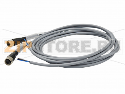 Кабель датчика-исполнительного устройства Female connector V15-G-2M-PUR Pepperl+Fuchs Описание оборудованияFemale cordset, M12, 5-pin, PUR cable