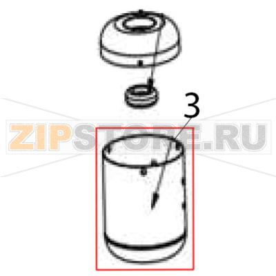 Motor housing Hurakan HKN-FR2GM Motor housing Hurakan HKN-FR2GMЗапчасть на деталировке под номером: 3