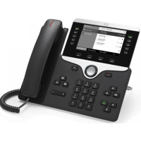 IP-телефон 48 В/DC, 2xGE (PoE), 5 линий, SIP, 800х480 пкс, RJ-9 Cisco CP-8811-K9