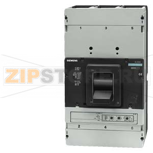 АВТ. ВЫКЛЮЧАТЕЛЬ VL 800N СТД. ОТКЛ.СПОС. ICU= 55KA, 415V AC 4-ПОЛ., PLANT PROTECTION МАКС. РАСЦ. ETU20, LSI IN= 800A, RATED CURRENT IR= 320...800A, OVERLOAD PROTECTION, ISD=1.5 TO 7 X IR, II=8 X IN SHORT-CIRCUIT PROTECTION N-PROTECTED MARINE APPROVAL ДЛЯ 