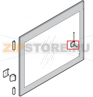 Inner glass solid hinge Lainox VE061D 