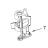 Worm Gear Bracket and Bearing KitchenAid 5KSM150PSE